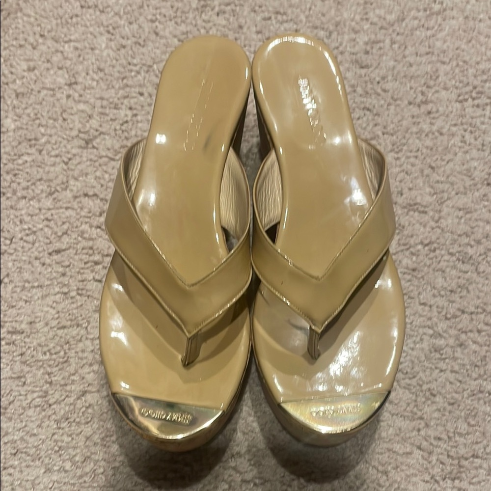 Stylish Beige Platform Sandals